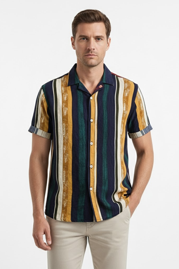 Camisa Manga Curta Fiorinni Vintage