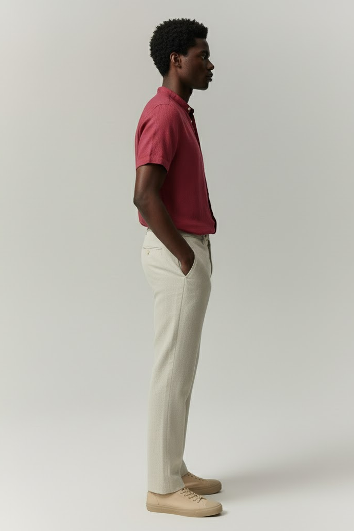 Camisa Masculina Lisa Gola Padre Fiorinni Essentials