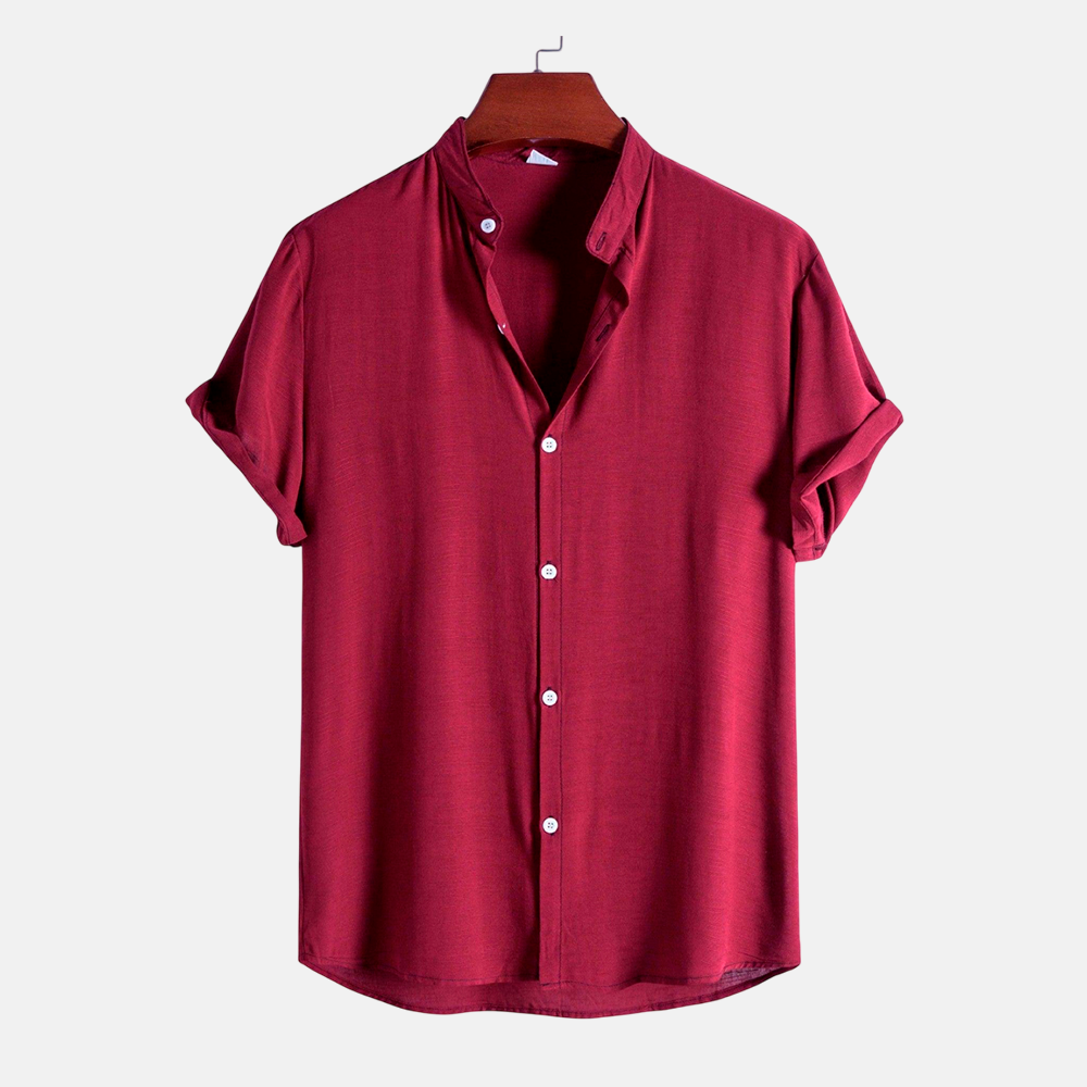 Camisa Masculina Lisa Gola Padre Fiorinni Essentials