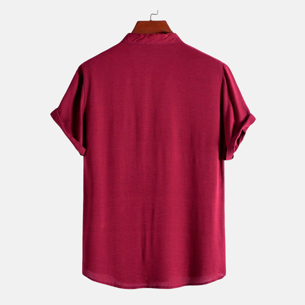 Camisa Masculina Lisa Gola Padre Fiorinni Essentials