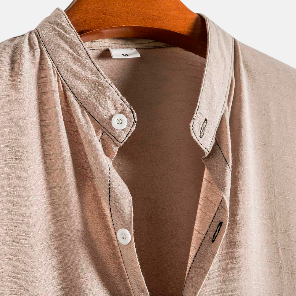 Camisa Masculina Lisa Gola Padre Fiorinni Essentials