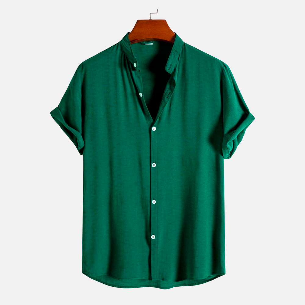 Camisa Masculina Lisa Gola Padre Fiorinni Essentials